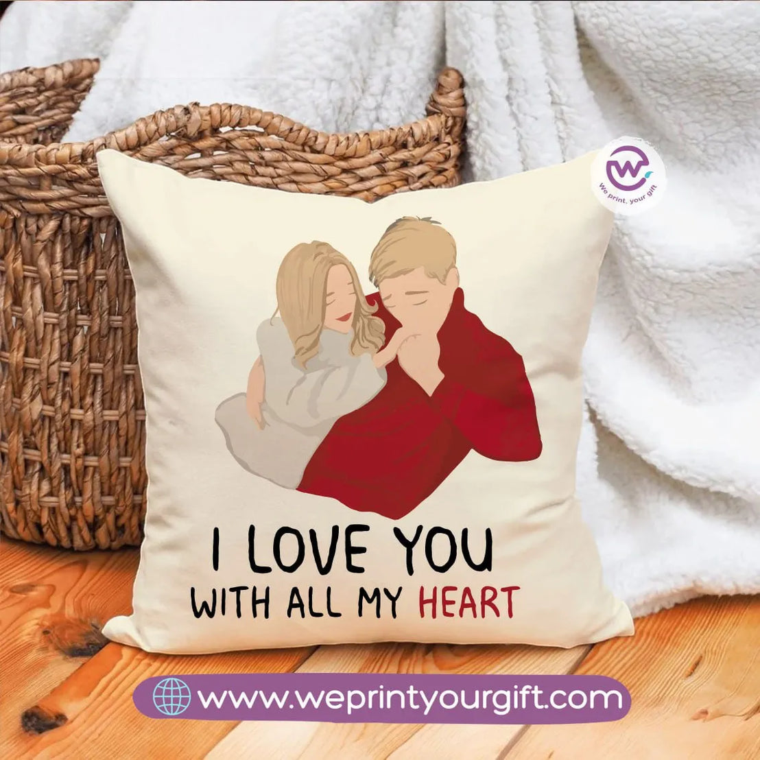 Square Cushion- Valentine designs - WE PRINT