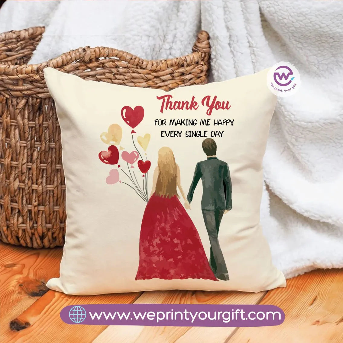 Square Cushion- Valentine designs - WE PRINT