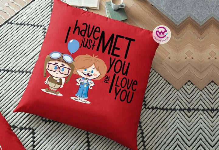 Square Cushion-Valentine's Day - UP Cartoon - weprint.yourgift