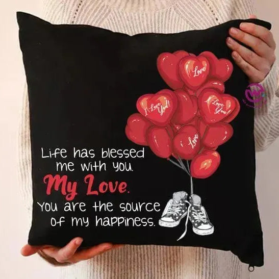Square Cushion-Valentine's Day - WE PRINT