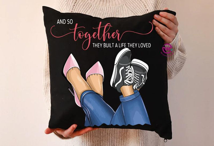 Square Cushion-Cottons Duck-Valentine's Day - weprint.yourgift