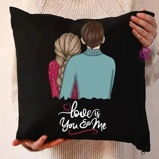 Square Cushion-Valentine's Day - WE PRINT