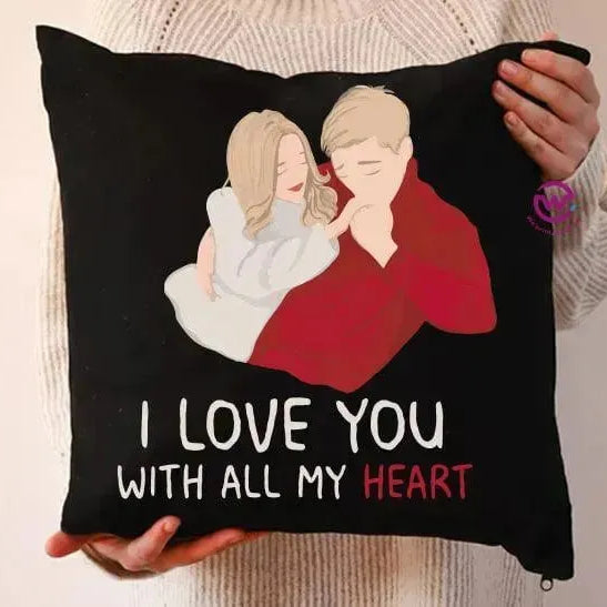 Square Cushion-Valentine's Day - WE PRINT