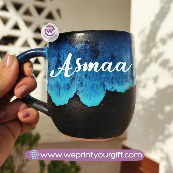 Starry Pottery Mug -English Names - WE PRINT