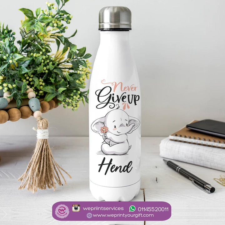 Water Bottle-Stainless Steel-Cola Shaped - Elephant - weprint.yourgift
