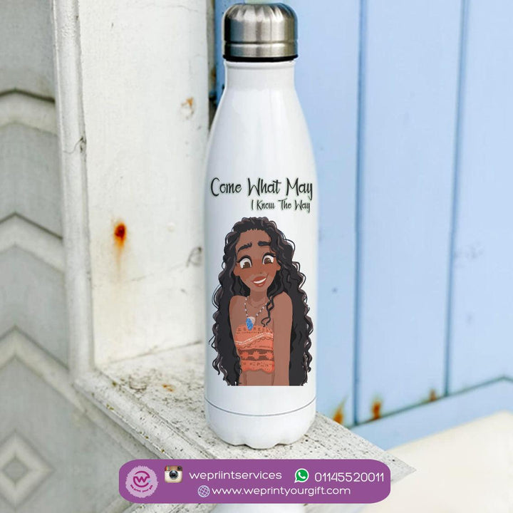 Water Bottle-Stainless Steel-Cola Shaped - Moana - weprint.yourgift