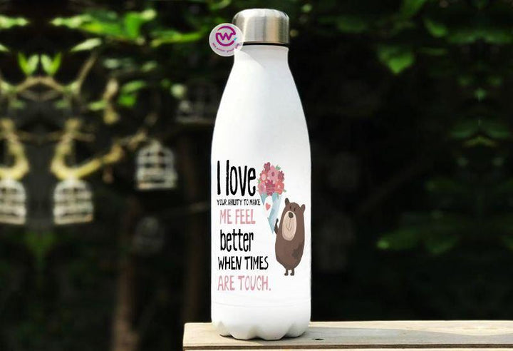 Water Bottle-Stainless Steel-Cola Shaped - Valentine's Day - weprint.yourgift