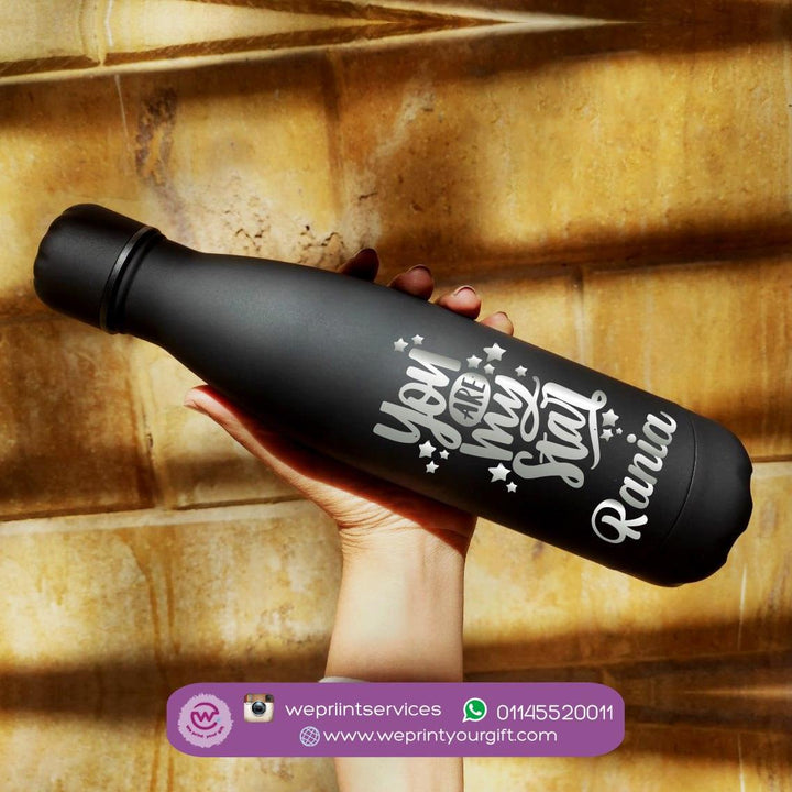 Water Bottle-Stainless Steel-Cola Shaped -Names - weprint.yourgift