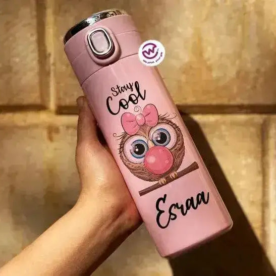 Thermal Mug with Lock & Digital Screen - OWL - WE PRINT