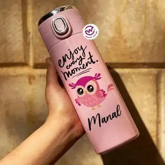 Thermal Mug with Lock & Digital Screen - OWL - WE PRINT