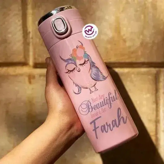 Thermal Mug with Lock & Digital Screen - OWL - WE PRINT