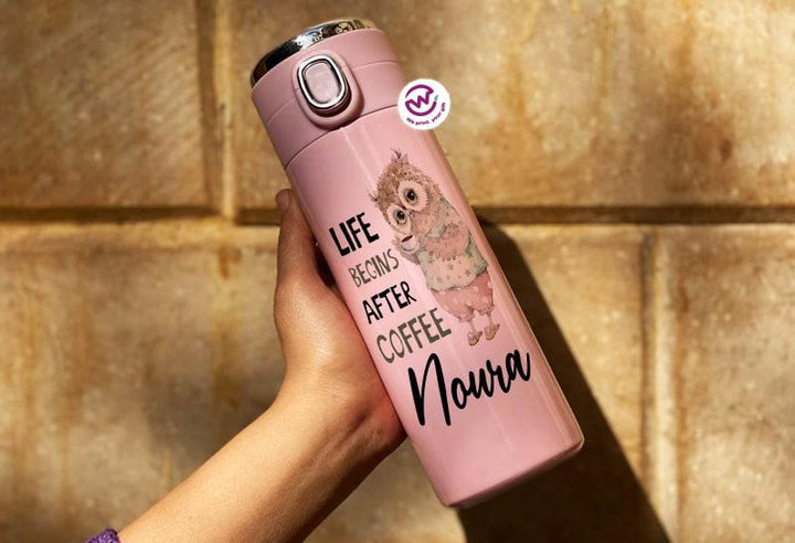 Thermal Mug with Lock & Digital Screen - OWL - weprint.yourgift