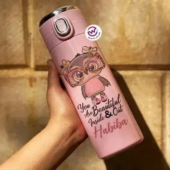 Thermal Mug with Lock & Digital Screen - OWL - WE PRINT