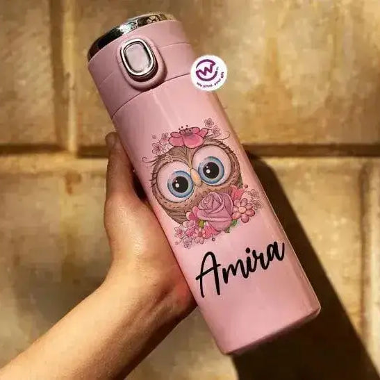 Thermal Mug with Lock & Digital Screen - OWL - WE PRINT