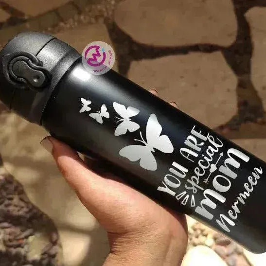 Thermal Mug With Lock ( Engrave ) - Mother's Day - WE PRINT