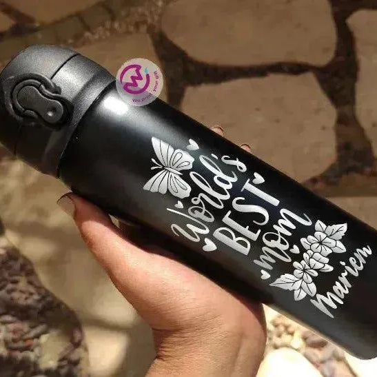 Thermal Mug With Lock ( Engrave ) - Mother's Day - WE PRINT