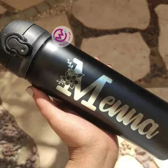 Thermal Mug With Lock ( Engrave ) - Names A - WE PRINT