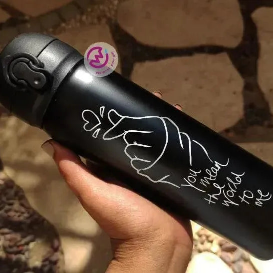 Thermal Mug With Lock ( Engrave ) - Valentine's Day - WE PRINT