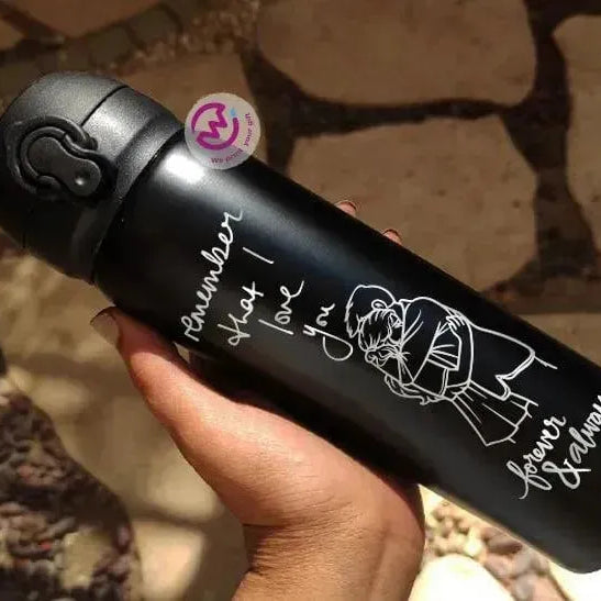 Thermal Mug With Lock ( Engrave ) - Valentine's Day - WE PRINT