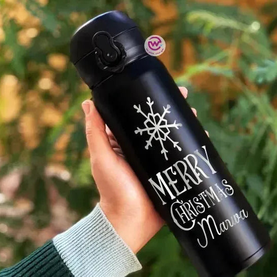 Thermal Mug with Lock-Engraved-Christmas designs - WE PRINT