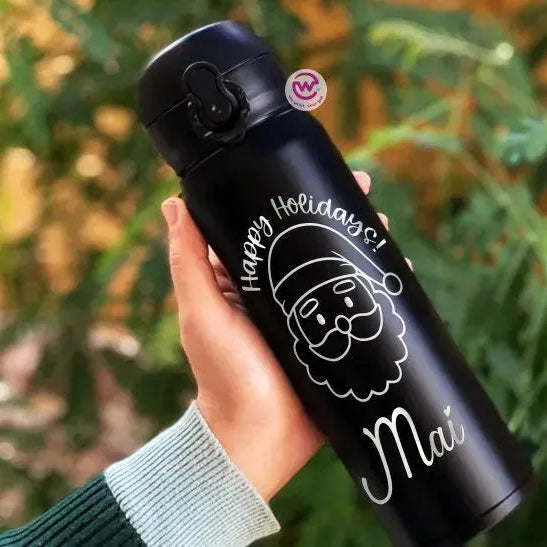 Thermal Mug with Lock-Engraved-Christmas designs - WE PRINT