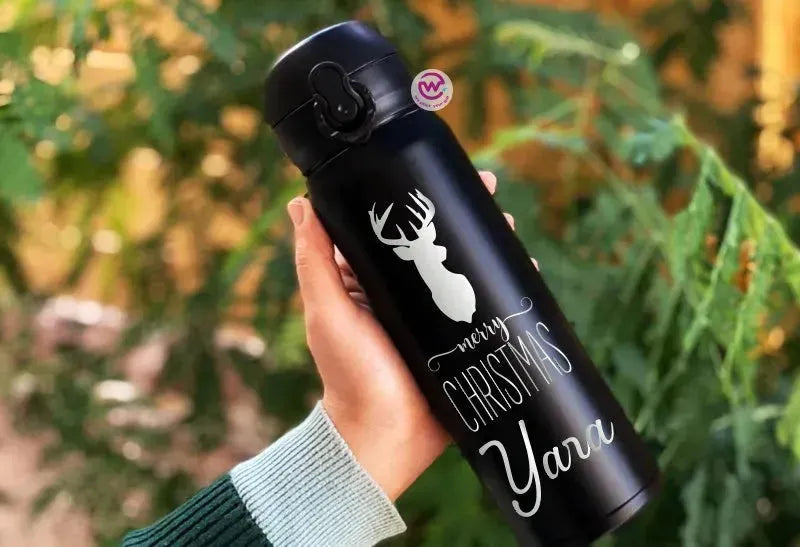 Thermal Mug with Lock-Engraved-Christmas designs - WE PRINT