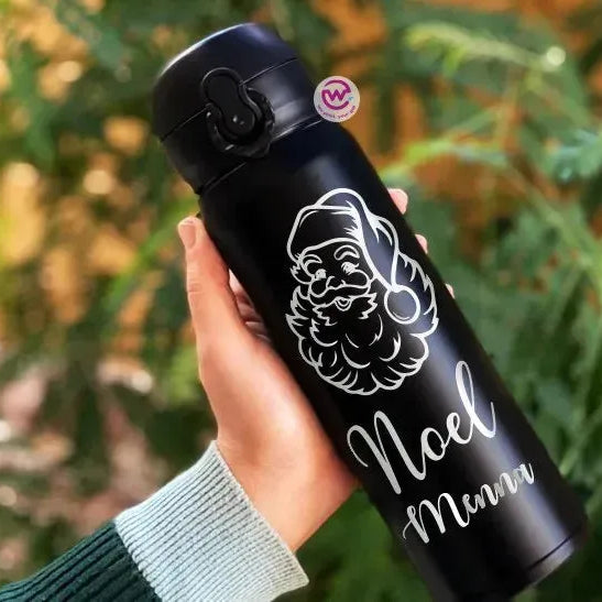 Thermal Mug with Lock-Engraved-Christmas designs - WE PRINT