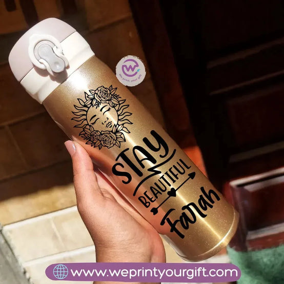 Thermal Mug with Lock-Gold-Motivation - WE PRINT