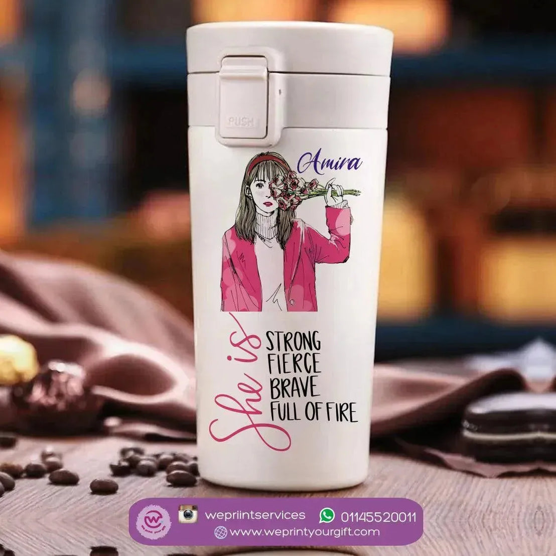 Thermal Mug with Lock - Motivation - WE PRINT