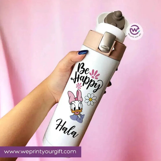 Thermal Mug with lock - Slim Shape - Daisy Duck - WE PRINT