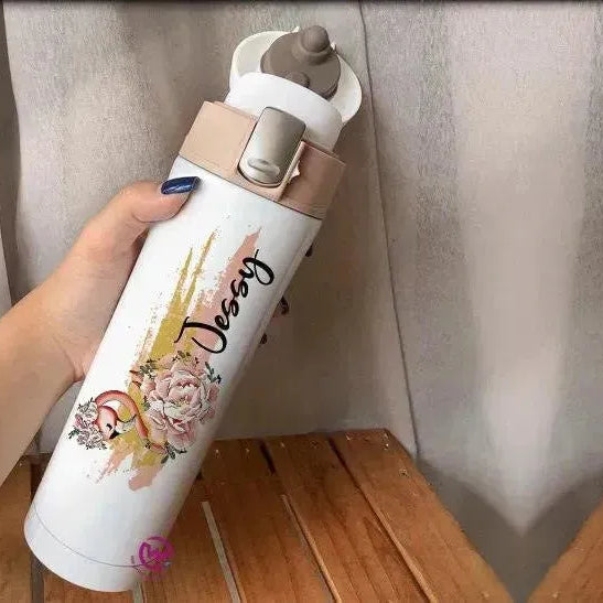 Thermal Mug with lock - Slim Shape-Names A - WE PRINT