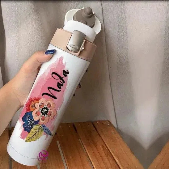 Thermal Mug with lock - Slim Shape-Names A - WE PRINT