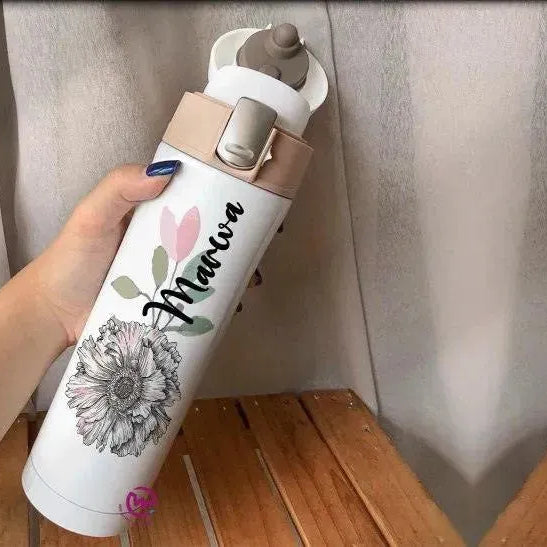 Thermal Mug with lock - Slim Shape-Names A - WE PRINT