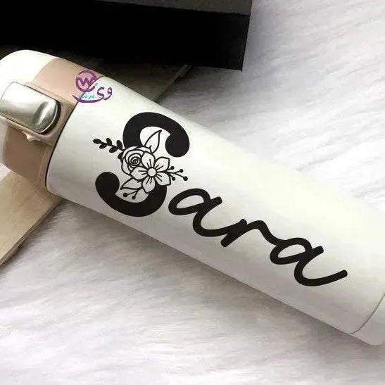 Thermal Mug with lock - Slim Shape-Names B - WE PRINT