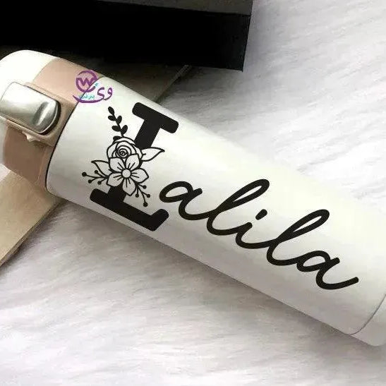 Thermal Mug with lock - Slim Shape-Names B - WE PRINT