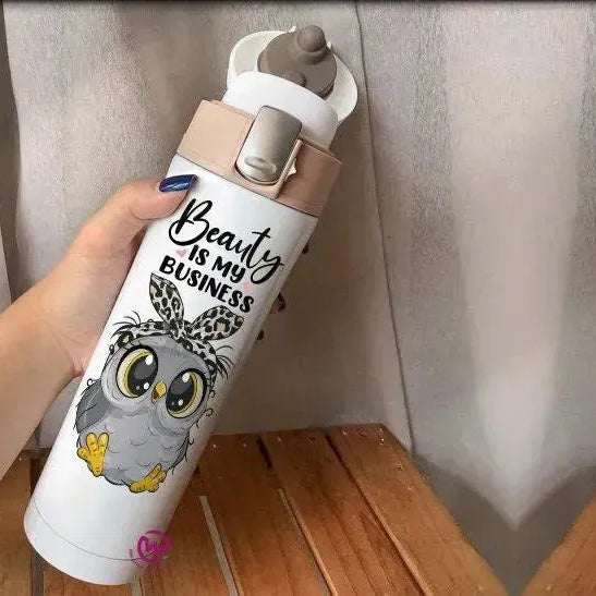 Thermal Mug with lock - Slim Shape-Owl - WE PRINT