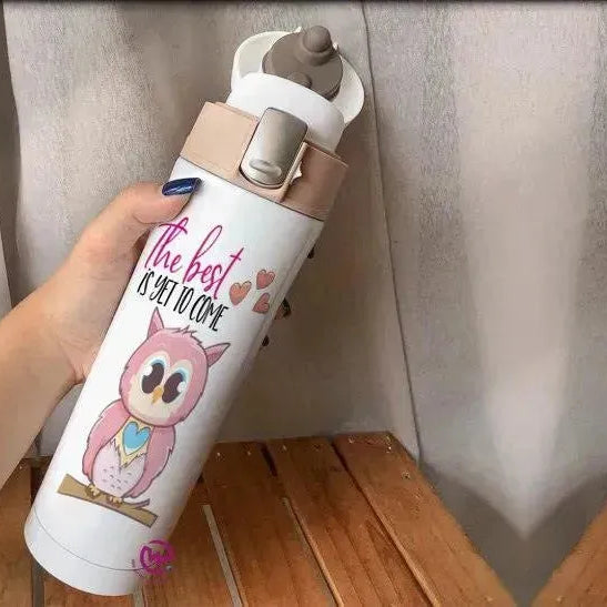 Thermal Mug with lock - Slim Shape-Owl - WE PRINT