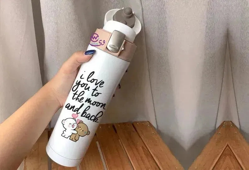 Thermal Mug with lock - Slim Shape - Panda - WE PRINT