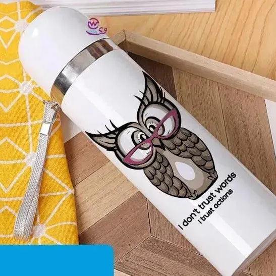 Thermal Portable Thermos -Owl - WE PRINT