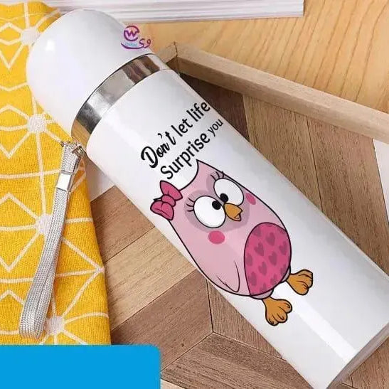 Thermal Portable Thermos -Owl - WE PRINT