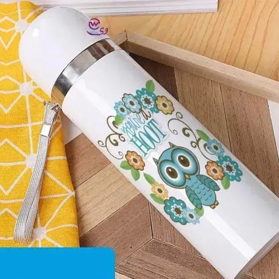 Thermal Portable Thermos -Owl - WE PRINT