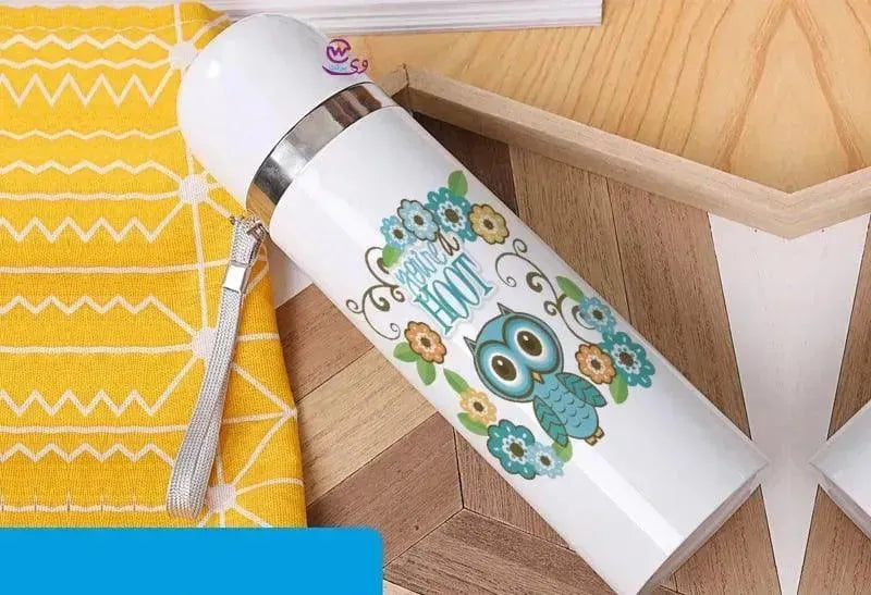 Thermal Portable Thermos -Owl - WE PRINT