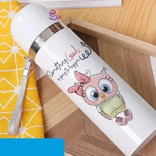 Thermal Portable Thermos -Owl - WE PRINT
