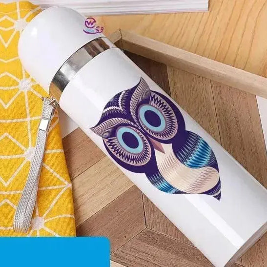 Thermal Portable Thermos -Owl - WE PRINT