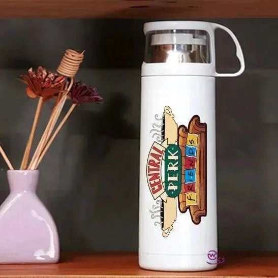Thermal Thermos With Cup -Stainless Steel - Friends Series - WE PRINT