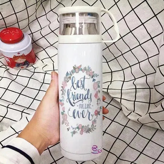 Thermal Thermos With Cup -Stainless Steel - Friends - WE PRINT