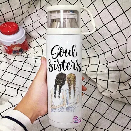 Thermal Thermos With Cup -Stainless Steel - Friends - WE PRINT