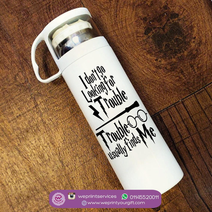 Thermal Thermos With Cup - Stainless Steel - Harry Potter - weprint.yourgift
