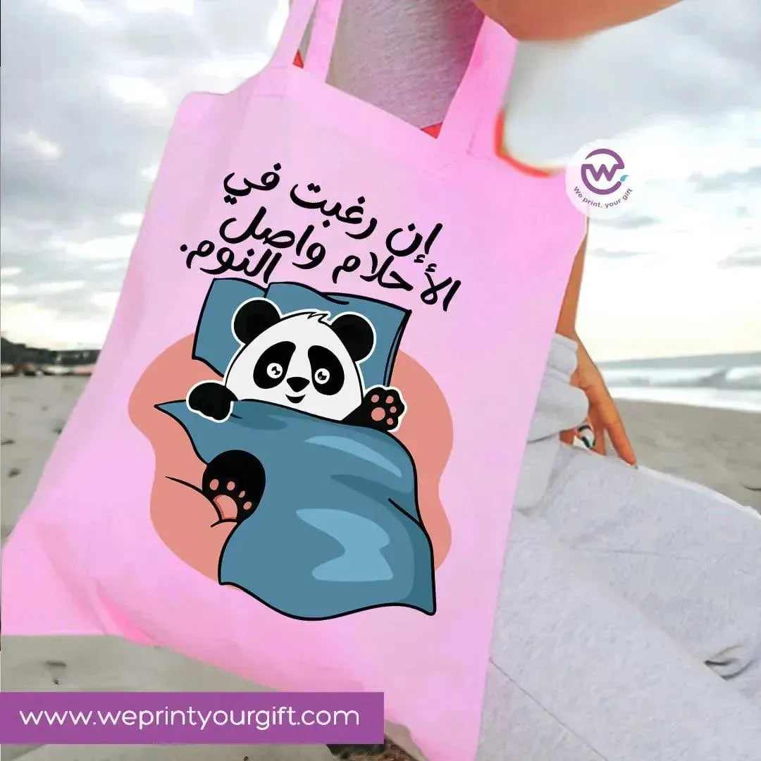 Tote Bag -Comic Panda - WE PRINT