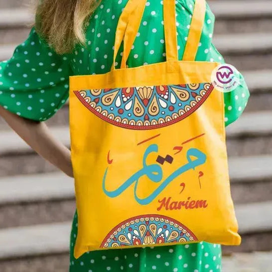 Tote Bag -Mandala -Names - WE PRINT